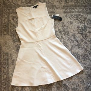 French Connection Cream Sleeveless Dress